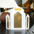 Islamic Acrylic Folding Screen Hollow Pattern Desktop Decor (MAC402)