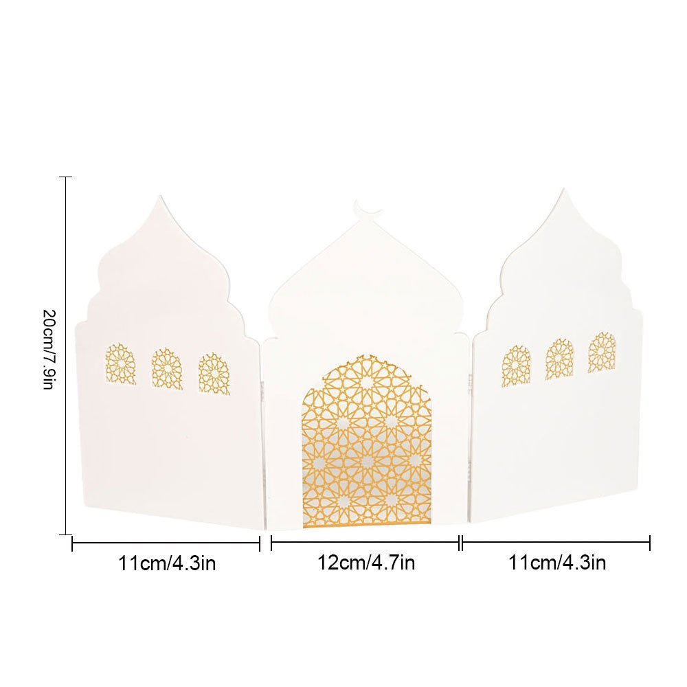 Islamic Acrylic Folding Screen Hollow Pattern Desktop Decor (MAC402) La Vie Bien Islamic Acrylic Folding Screen Hollow Pattern Desktop Decor (MAC402)