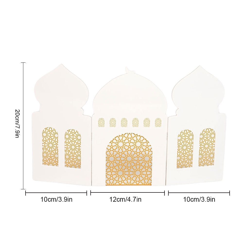 Islamic Acrylic Folding Screen Hollow Pattern Desktop Decor (MAC402) La Vie Bien Islamic Acrylic Folding Screen Hollow Pattern Desktop Decor (MAC402)