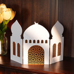 Islamic Acrylic Folding Screen Hollow Pattern Desktop Decor (MAC402) La Vie Bien Islamic Acrylic Folding Screen Hollow Pattern Desktop Decor (MAC402)
