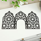 Islamic Acrylic Folding Screen Hollow Pattern Desktop Decor (MAC402) La Vie Bien Islamic Acrylic Folding Screen Hollow Pattern Desktop Decor (MAC402)