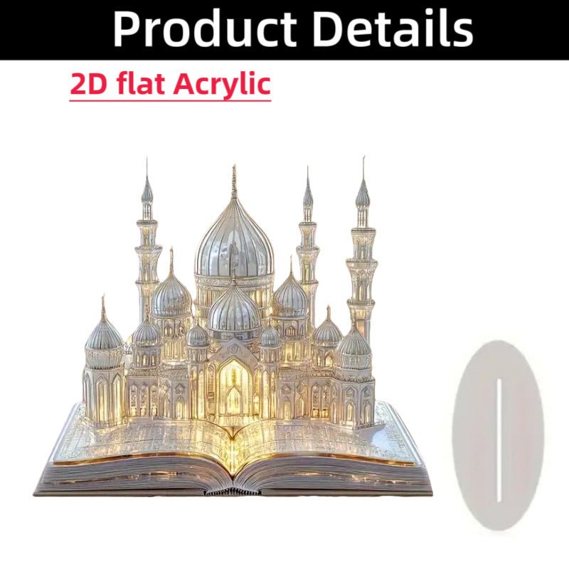 Islamic Crescent with Islamic Motifs Acrylic Desktop Ornament (MAC398) La Vie Bien Islamic Crescent with Islamic Motifs Acrylic Desktop Ornament (MAC398)