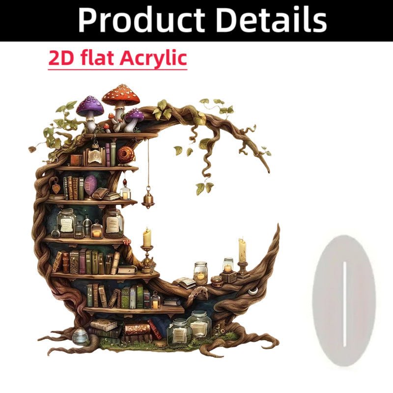 Islamic Crescent with Islamic Motifs Acrylic Desktop Ornament (MAC398) La Vie Bien Islamic Crescent with Islamic Motifs Acrylic Desktop Ornament (MAC398)