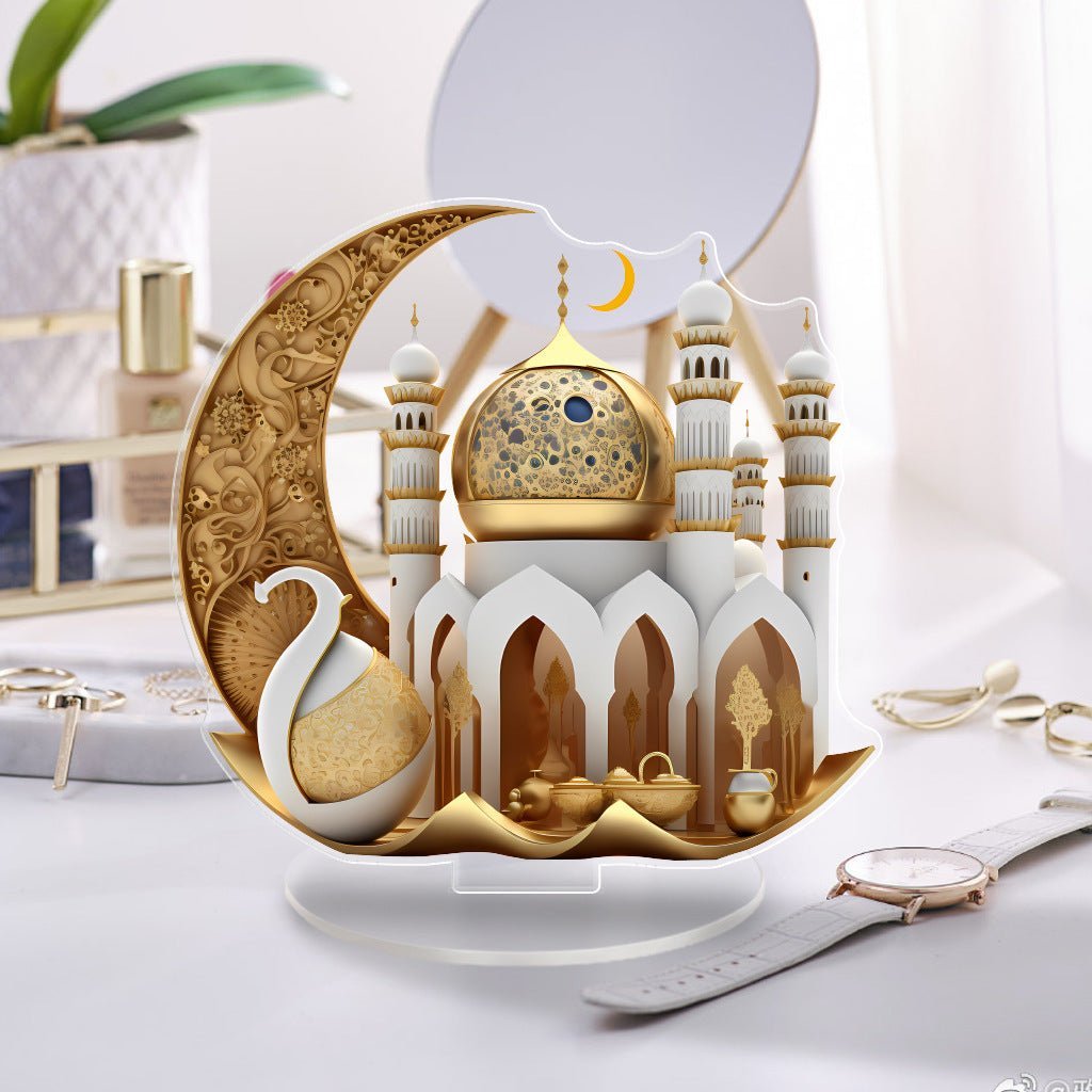Islamic Style Mosque Acrylic Tabletop Decor (MAC386) La Vie Bien Islamic Style Mosque Acrylic Tabletop Decor (MAC386)
