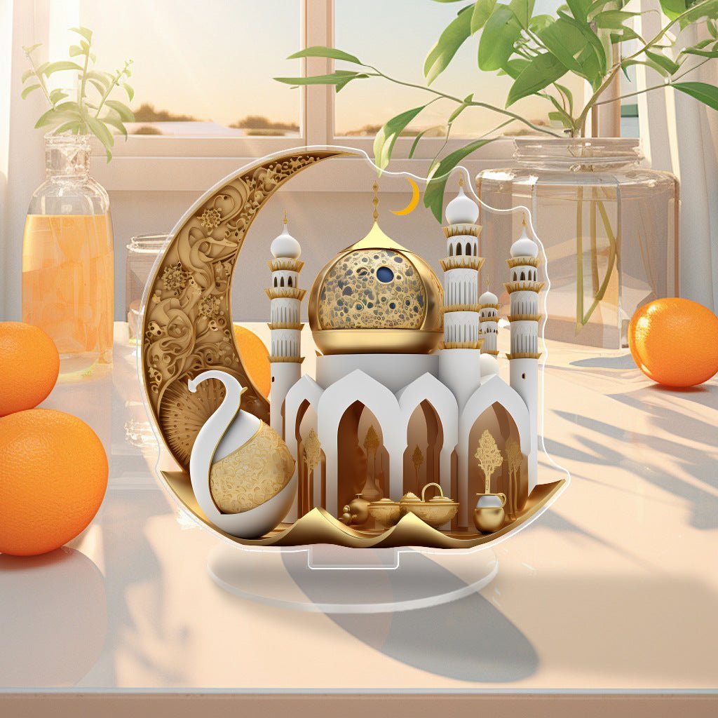 Islamic Style Mosque Acrylic Tabletop Decor (MAC386) La Vie Bien Islamic Style Mosque Acrylic Tabletop Decor (MAC386)