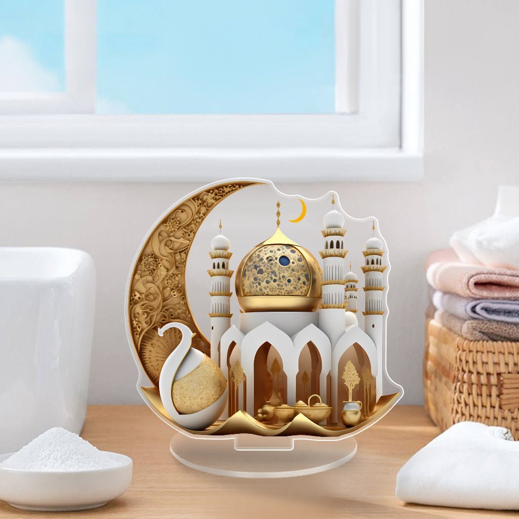 Islamic Style Mosque Acrylic Tabletop Decor (MAC386) La Vie Bien Islamic Style Mosque Acrylic Tabletop Decor (MAC386)