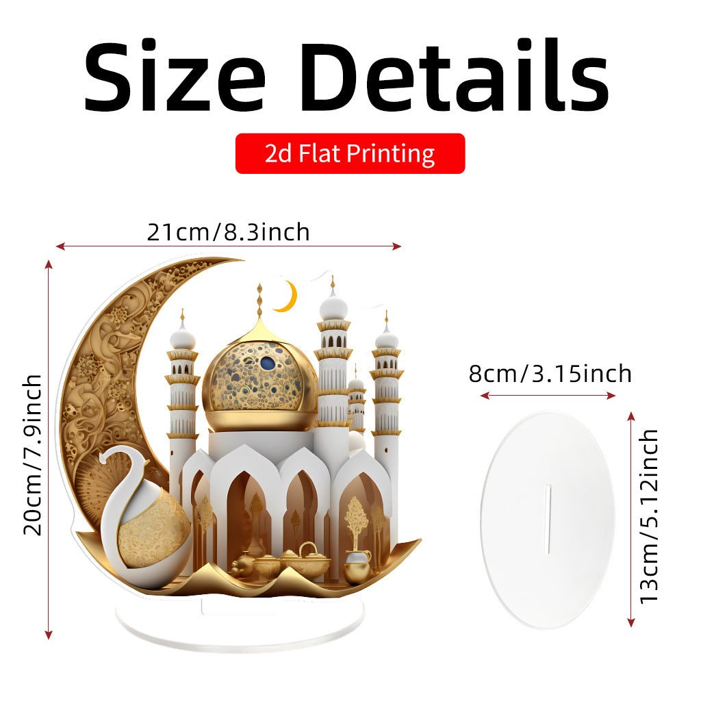 Islamic Style Mosque Acrylic Tabletop Decor (MAC386) La Vie Bien Islamic Style Mosque Acrylic Tabletop Decor (MAC386)
