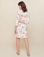 Island Fringe 3/4 Sleeve Dress - Garden House Floral