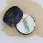 Islands Necklace – Aqua & Ultramarine Resin Rectangle Pendant La Vie Bien Islands Necklace – Aqua & Ultramarine Resin Rectangle Pendant
