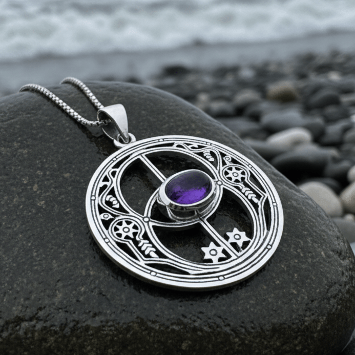 Isobel Chalice Well Necklace in Sterling Silver Pendant La Vie Bien Isobel Chalice Well Necklace in Sterling Silver