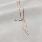 Israel Map Cutout Necklace La Vie Bien Israel Map Cutout Necklace