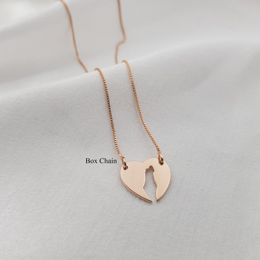 Israel Map Heart Necklace La Vie Bien Israel Map Heart Necklace