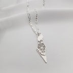 Israel Map Lion Star of David Necklace La Vie Bien Israel Map Lion Star of David Necklace