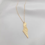 Israel Map Lion Star of David Necklace La Vie Bien Israel Map Lion Star of David Necklace