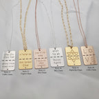 Israel Military Tag Necklace La Vie Bien Israel Military Tag Necklace