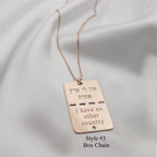 Israel Military Tag Necklace La Vie Bien Israel Military Tag Necklace
