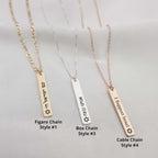 Israel Support Bar Necklace - 6 Styles La Vie Bien Israel Support Bar Necklace - 6 Styles