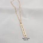 Israel Support Bar Necklace - 6 Styles La Vie Bien Israel Support Bar Necklace - 6 Styles
