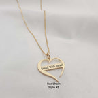 Israel Support Heart Necklace - 6 Styles La Vie Bien Israel Support Heart Necklace - 6 Styles