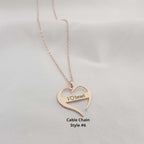 Israel Support Heart Necklace - 6 Styles La Vie Bien Israel Support Heart Necklace - 6 Styles