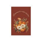 Italian Autumn Pumpkin Bouquet Garden Flag - "Benvenuti a casa nostra" Fall Welcome Banner Home Decor La Vie Bien Italian Autumn Pumpkin Bouquet Garden Flag - "Benvenuti a casa nostra" Fall Welcome Banner