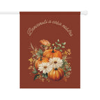 Italian Autumn Pumpkin Bouquet Garden Flag - "Benvenuti a casa nostra" Fall Welcome Banner Home Decor La Vie Bien Italian Autumn Pumpkin Bouquet Garden Flag - "Benvenuti a casa nostra" Fall Welcome Banner