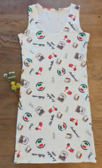 Italian chic Bodycon dress - Italian flag, espresso cup, Italian phrases, electric scooter and Rome stamp All Over Prints La Vie Bien Italian chic Bodycon dress - Italian flag, espresso cup, Italian phrases, electric scooter and Rome stamp