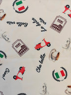 Italian chic Bodycon dress - Italian flag, espresso cup, Italian phrases, electric scooter and Rome stamp All Over Prints La Vie Bien Italian chic Bodycon dress - Italian flag, espresso cup, Italian phrases, electric scooter and Rome stamp