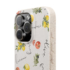 Italian cooking Eco friendly biodegradable phone case -Lemons & Tomatoes phone case | Biodegradable Cases Phone Case La Vie Bien Italian cooking Eco friendly biodegradable phone case -Lemons & Tomatoes phone case | Biodegradable Cases