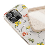 Italian cooking Eco friendly biodegradable phone case -Lemons & Tomatoes phone case | Biodegradable Cases Phone Case La Vie Bien Italian cooking Eco friendly biodegradable phone case -Lemons & Tomatoes phone case | Biodegradable Cases