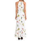 Italian cooking Ruffle Hem Halter Neck Maxi Dress - "La Dolce Vita" vacation outfit Dress La Vie Bien Italian cooking Ruffle Hem Halter Neck Maxi Dress - "La Dolce Vita" vacation outfit