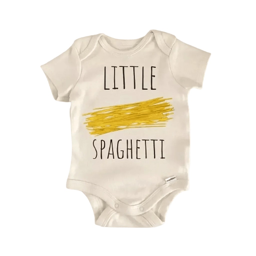 Italian Italy Pasta Newborn Baby Onesie® Bodysuit GS1 Baby Onesie La Vie Bien Italian Italy Pasta Newborn Baby Onesie® Bodysuit GS1