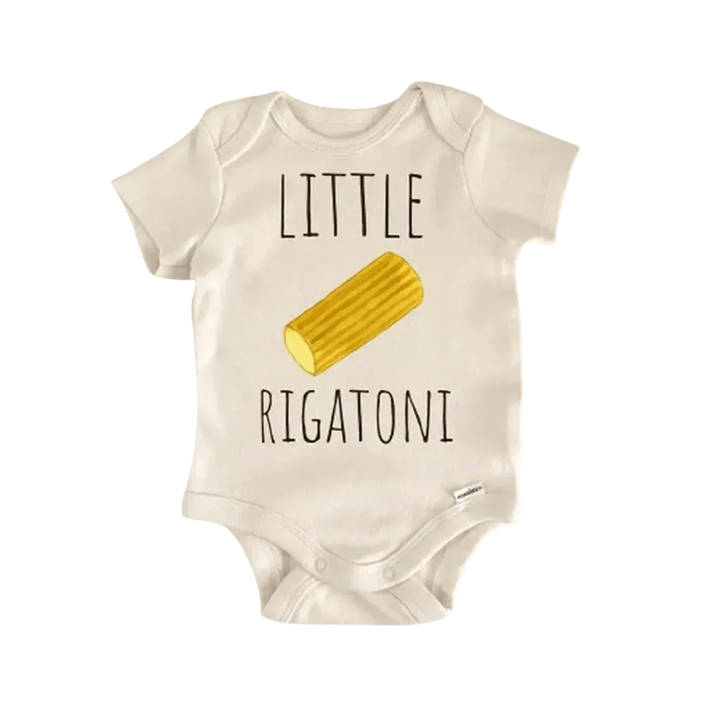 Italian Italy Pasta Newborn Baby Onesie® Bodysuit GS1 Baby Onesie La Vie Bien Italian Italy Pasta Newborn Baby Onesie® Bodysuit GS1