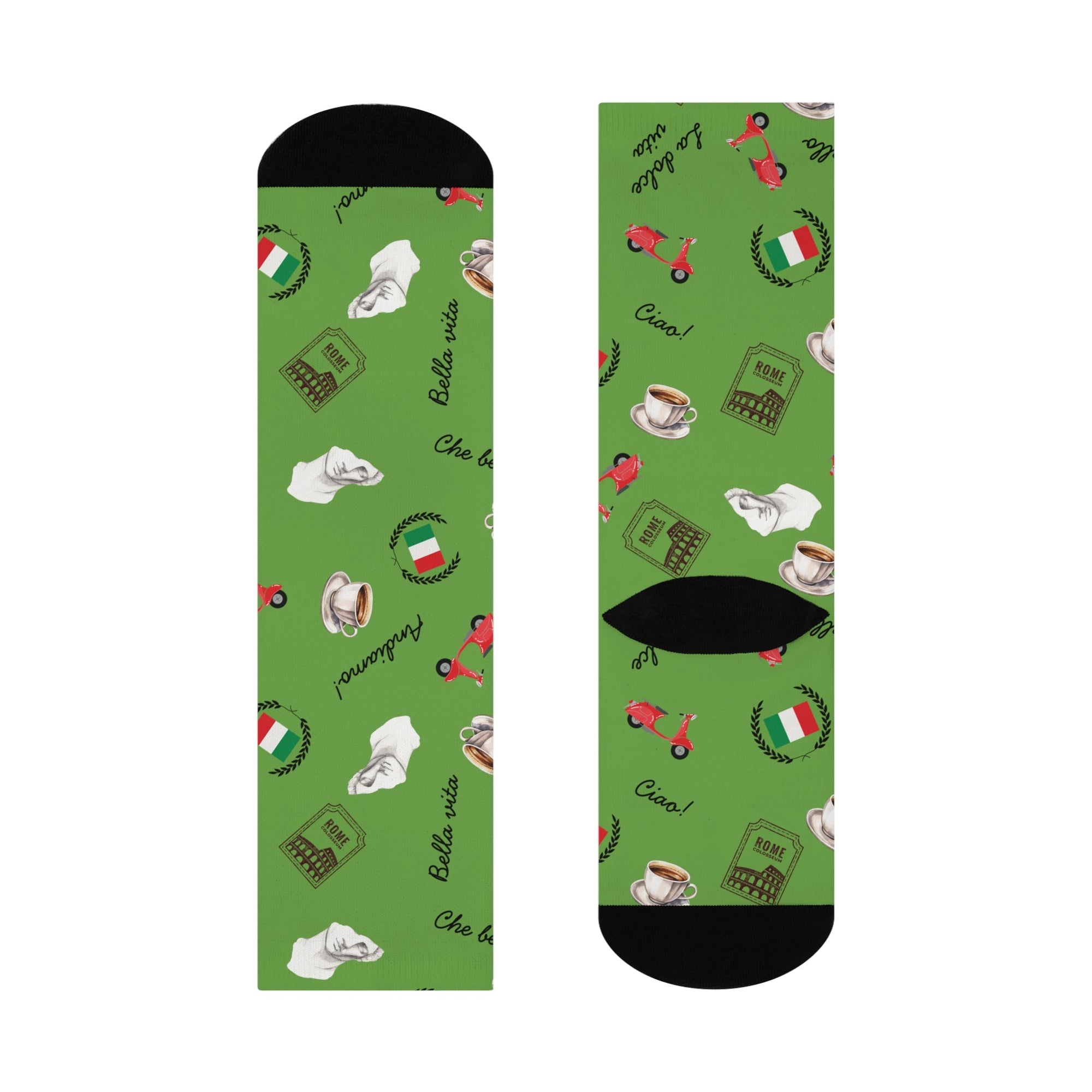 Italian themed Crew Socks