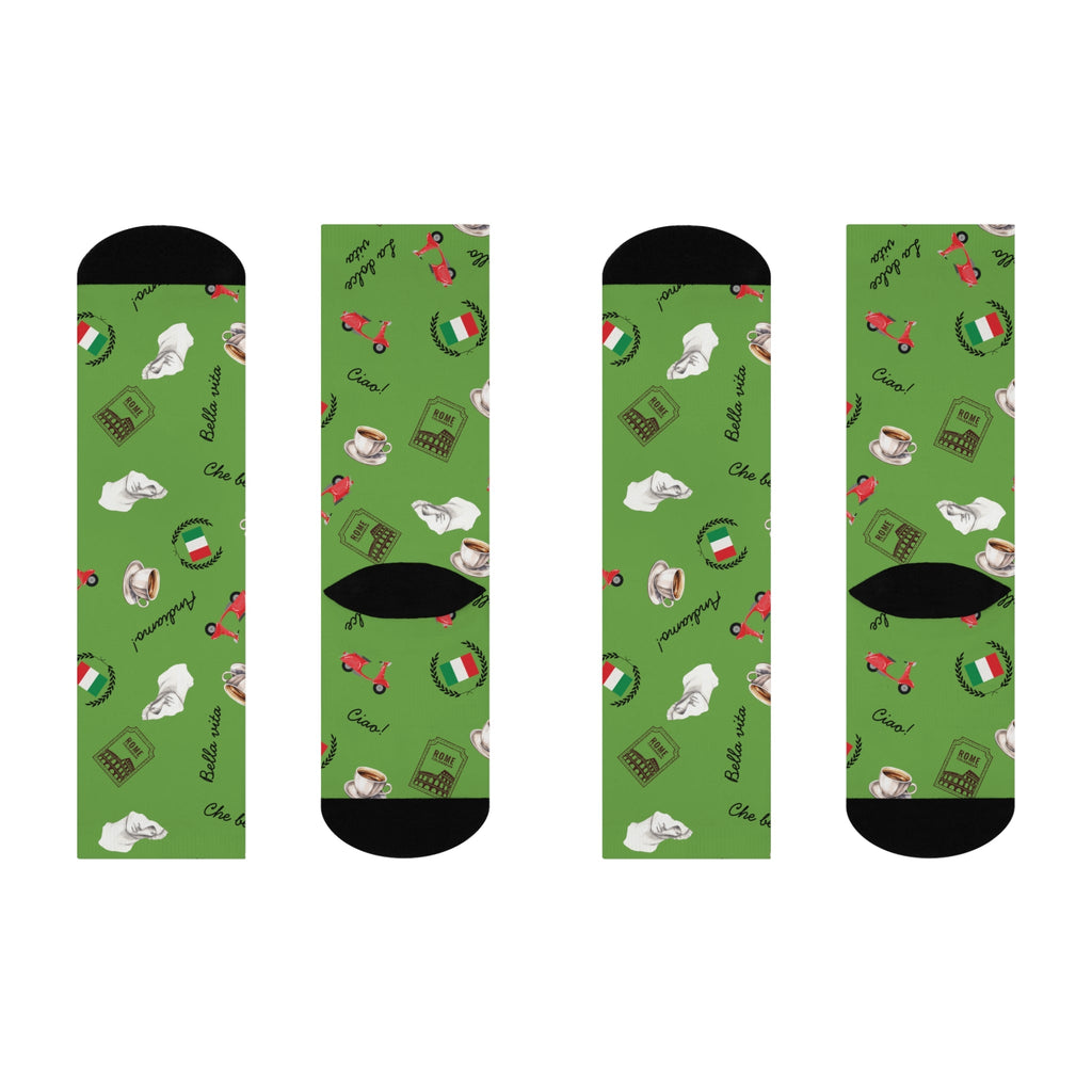 Italian themed Crew Socks