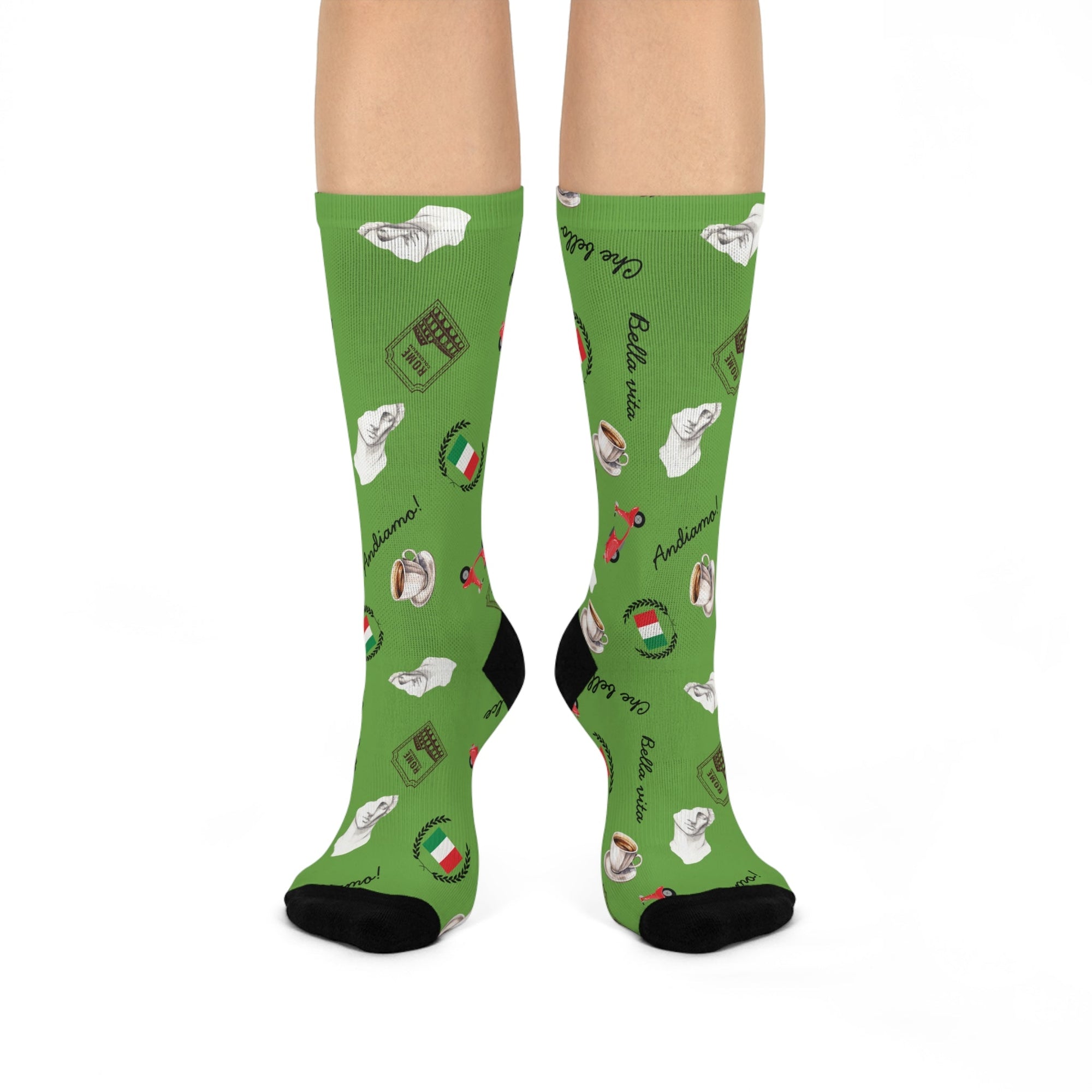 Italian themed Crew Socks