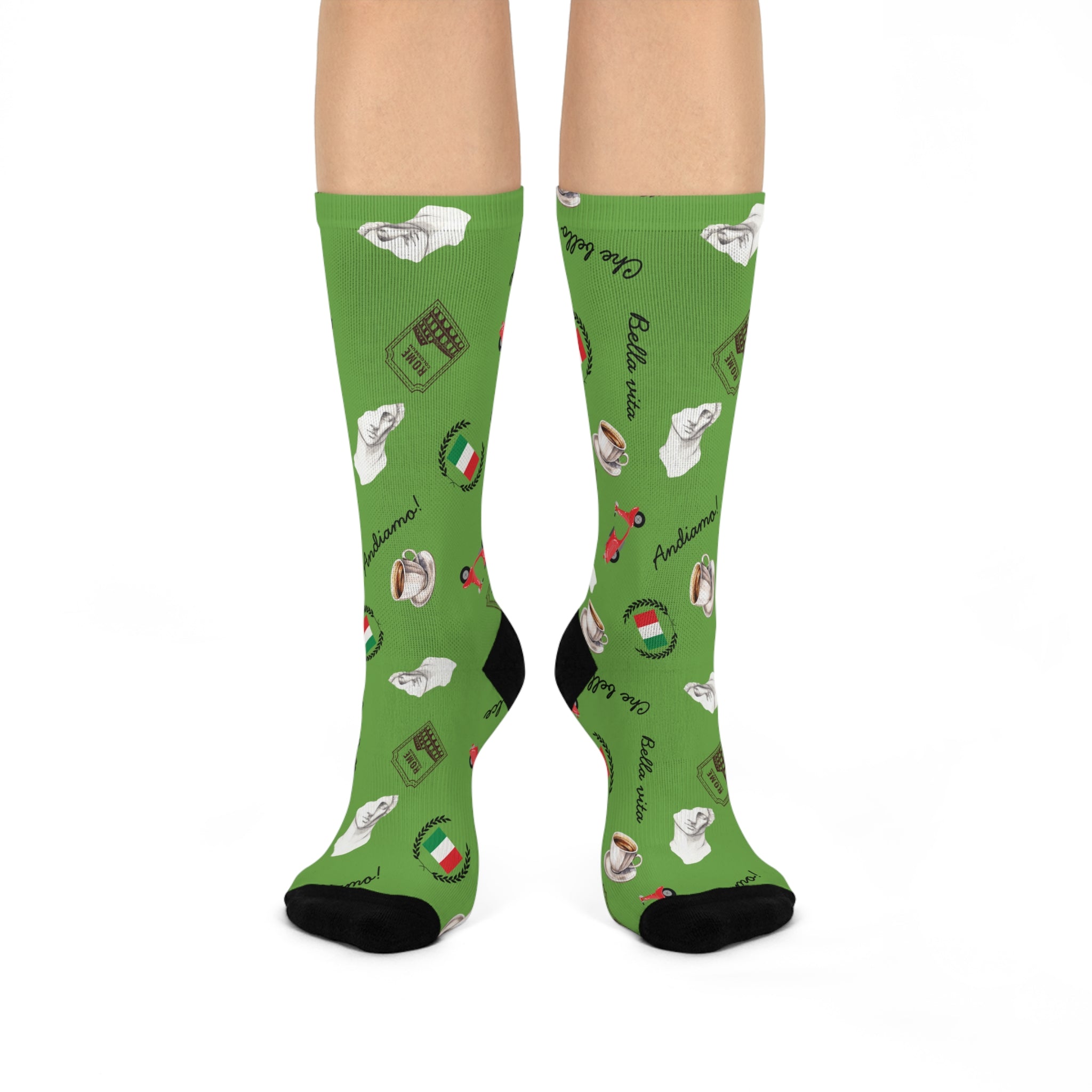 Italian themed Crew Socks