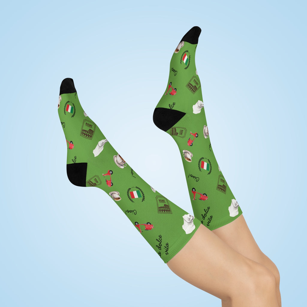 Italian themed Crew Socks