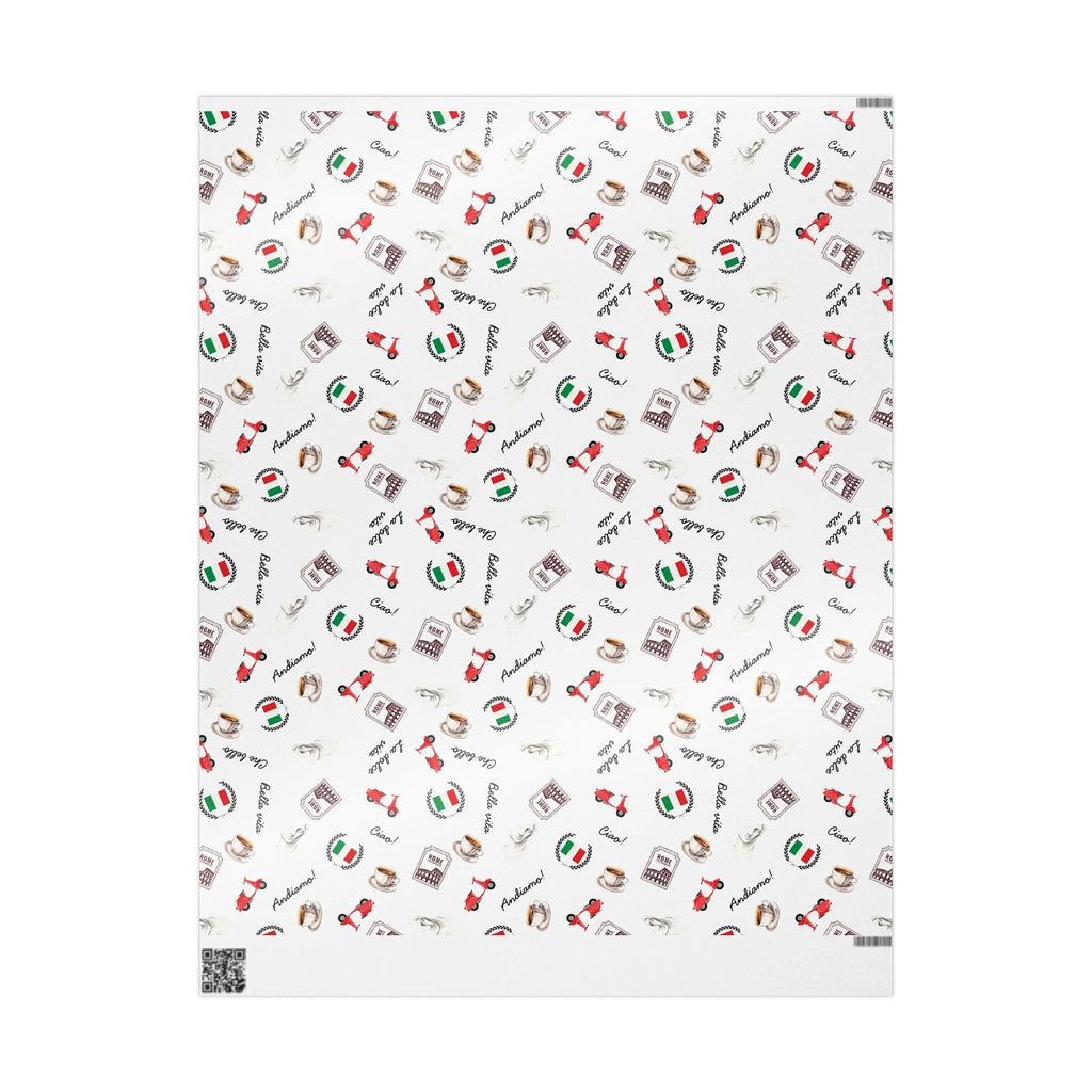 Italian Themed Wrapping Paper, Festive Gift Wrap for Italy lovers by Printify