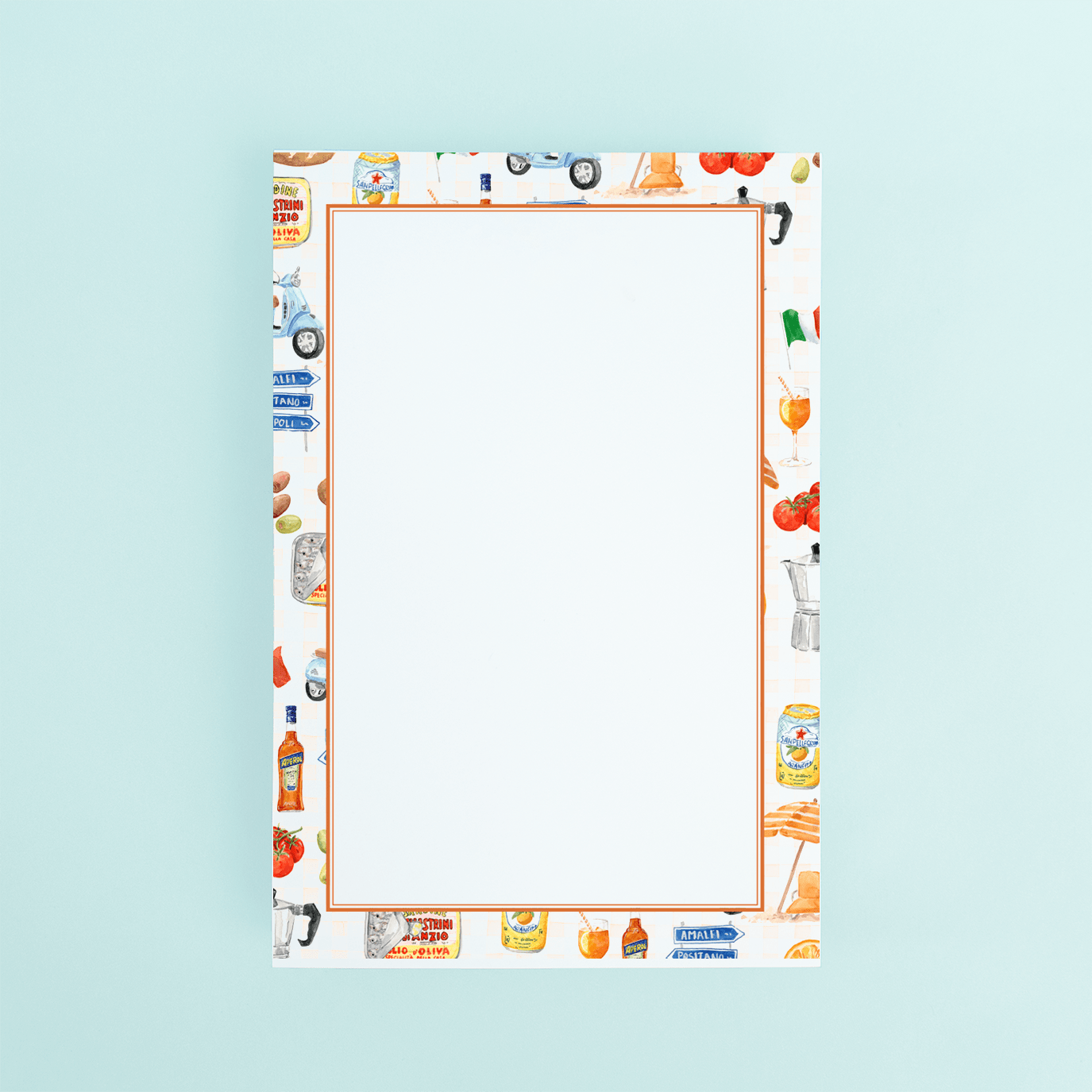 Italiano Pattern NOTEPAD La Vie Bien Italiano Pattern