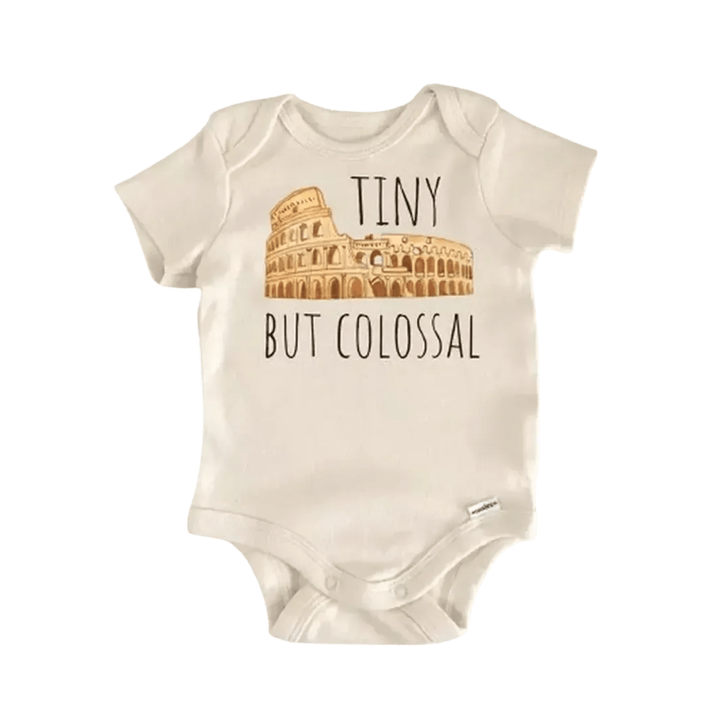 Italy Coliseum Italian Newborn Baby Onesie® Bodysuit GS1 Baby Onesie La Vie Bien Italy Coliseum Italian Newborn Baby Onesie® Bodysuit GS1