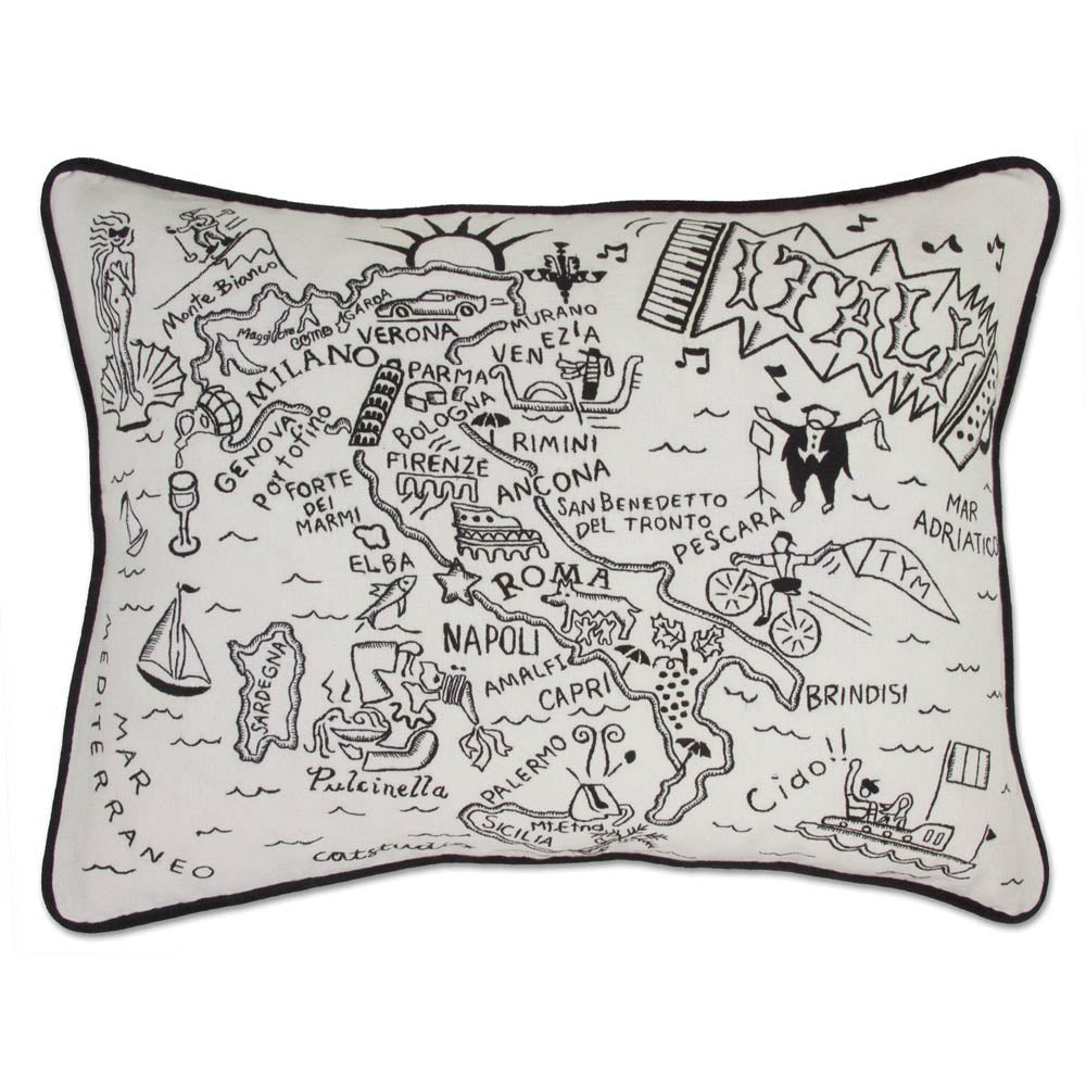 Italy Hand - Guided Machine Pillow by CatStudio Pillows La Vie Bien Italy Hand - Guided Machine Pillow by CatStudio
