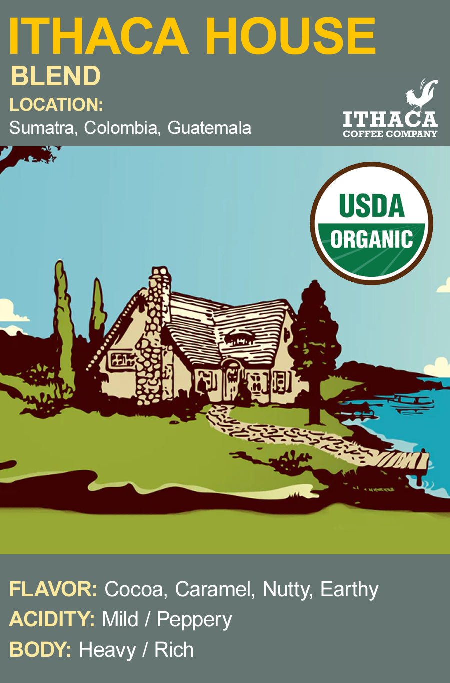 Ithaca House Blend Organic Coffee La Vie Bien Ithaca House Blend Organic