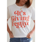 It's Giving Festive Unisex T-shirt by Polished Prints