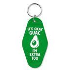 It's Ok Guac, I'm Extra Too Keychain Keychain La Vie Bien It's Ok Guac, I'm Extra Too Keychain