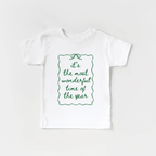 It's the most wonderful time of the Year toddler and youth tee shirt, Christmas collection by Benny and Ray Apparel