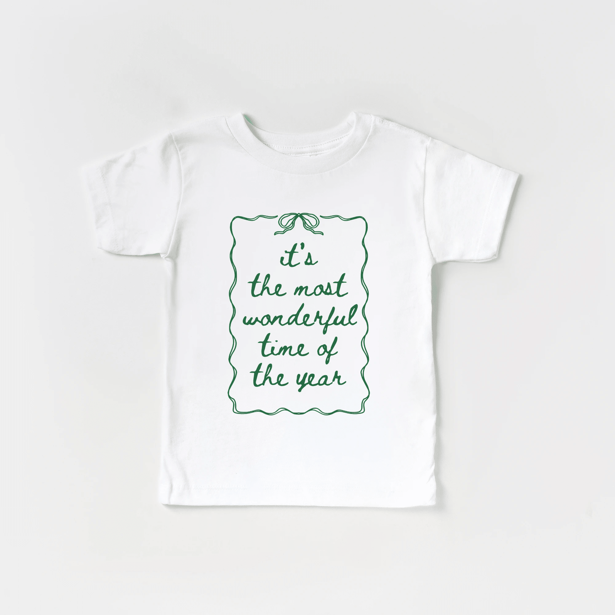 It's the most wonderful time of the Year toddler and youth tee shirt, Christmas collection by Benny and Ray Apparel