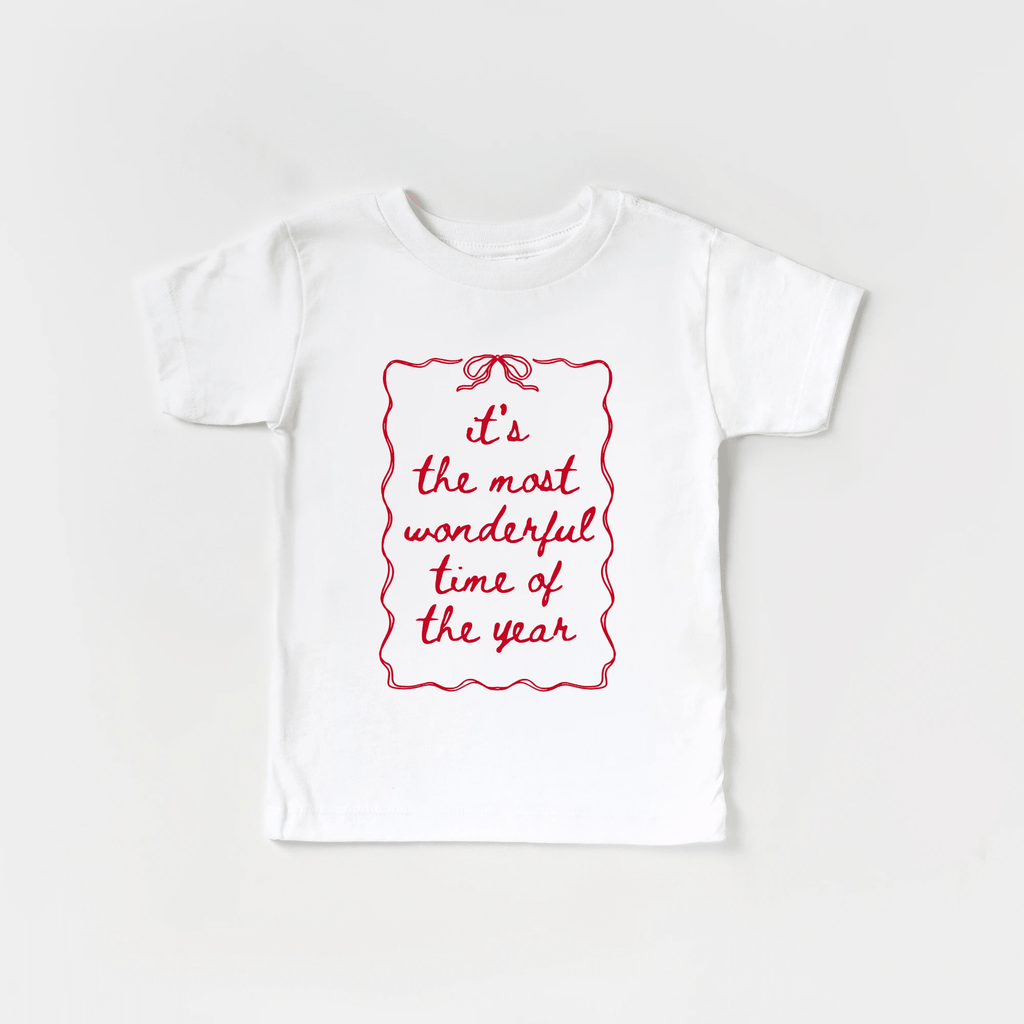It's the most wonderful time of the Year toddler and youth tee shirt, Christmas collection by Benny and Ray Apparel
