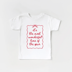 It's the most wonderful time of the Year toddler and youth tee shirt, Christmas collection by Benny and Ray Apparel