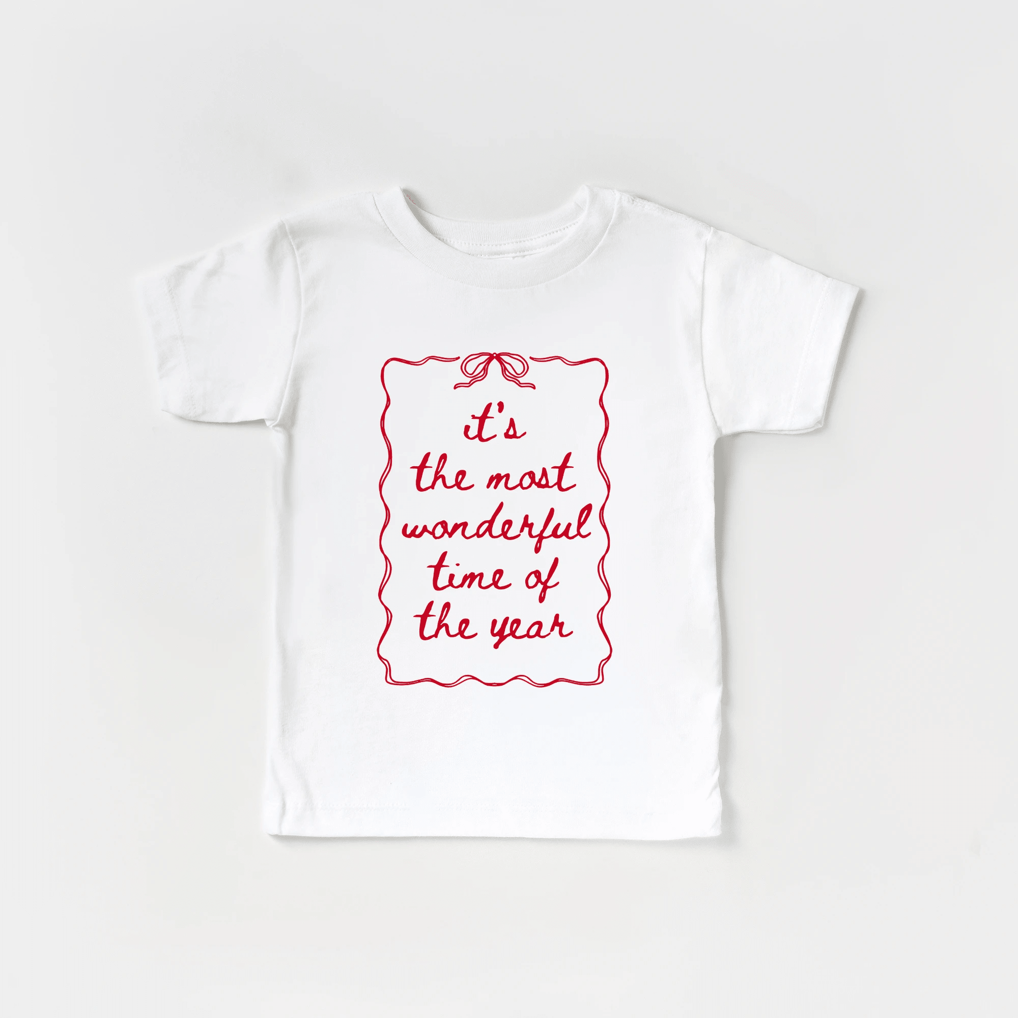 It's the most wonderful time of the Year toddler and youth tee shirt, Christmas collection by Benny and Ray Apparel